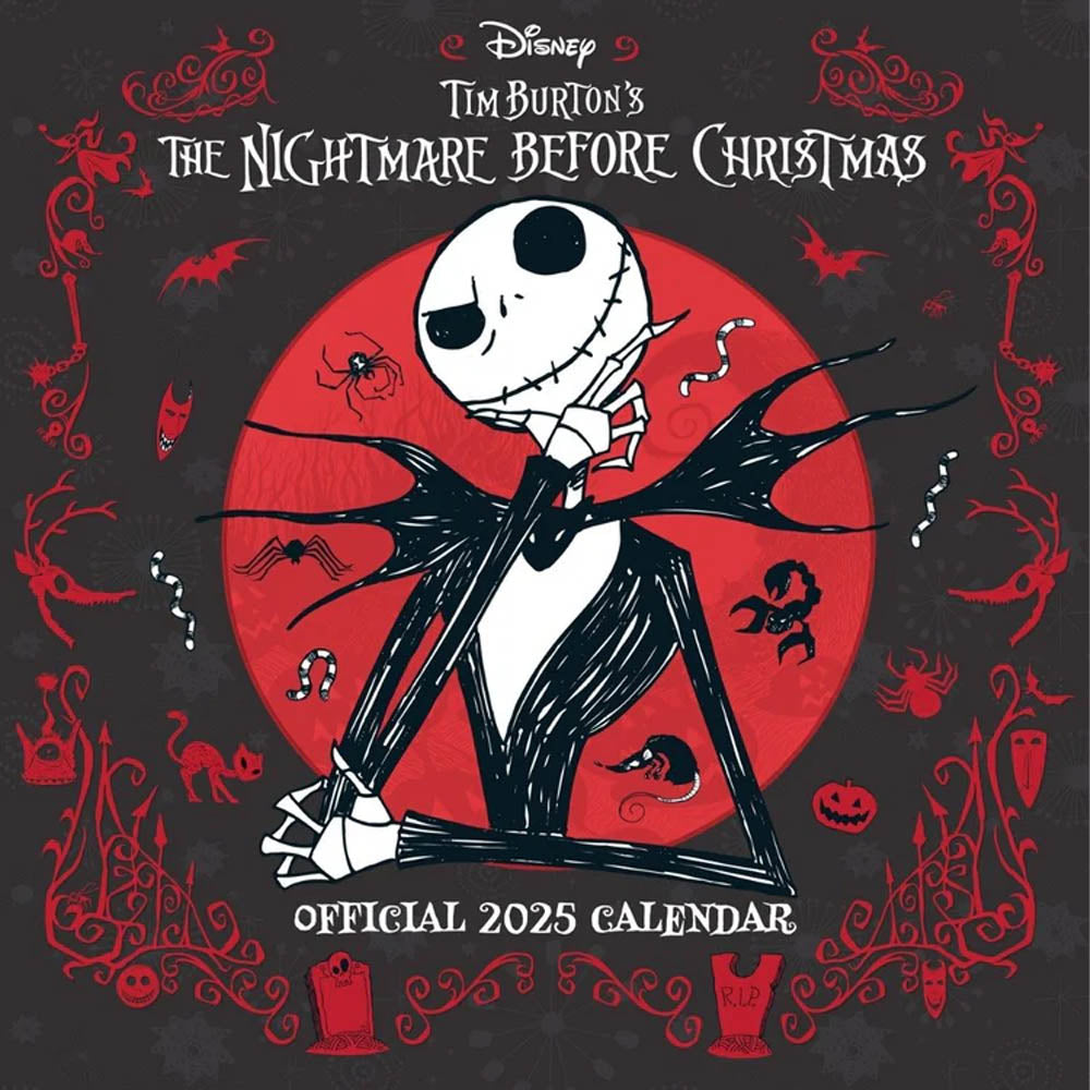 NIGHTMARE BEFORE CHRISTMAS ナイトメアー・ビフォア・クリスマス (公開 30周年 記念 ) - 2025 SQUARE CALENDAR / カレンダー・ダイアリー 【公式 / オフィシャル】