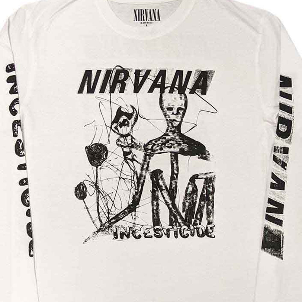 
                  
                    NIRVANA ニルヴァーナ (カート 追悼 30周年 ) - Incesticide / バックプリントあり / 長袖 / アームプリントあり / Tシャツ / メンズ
                  
                