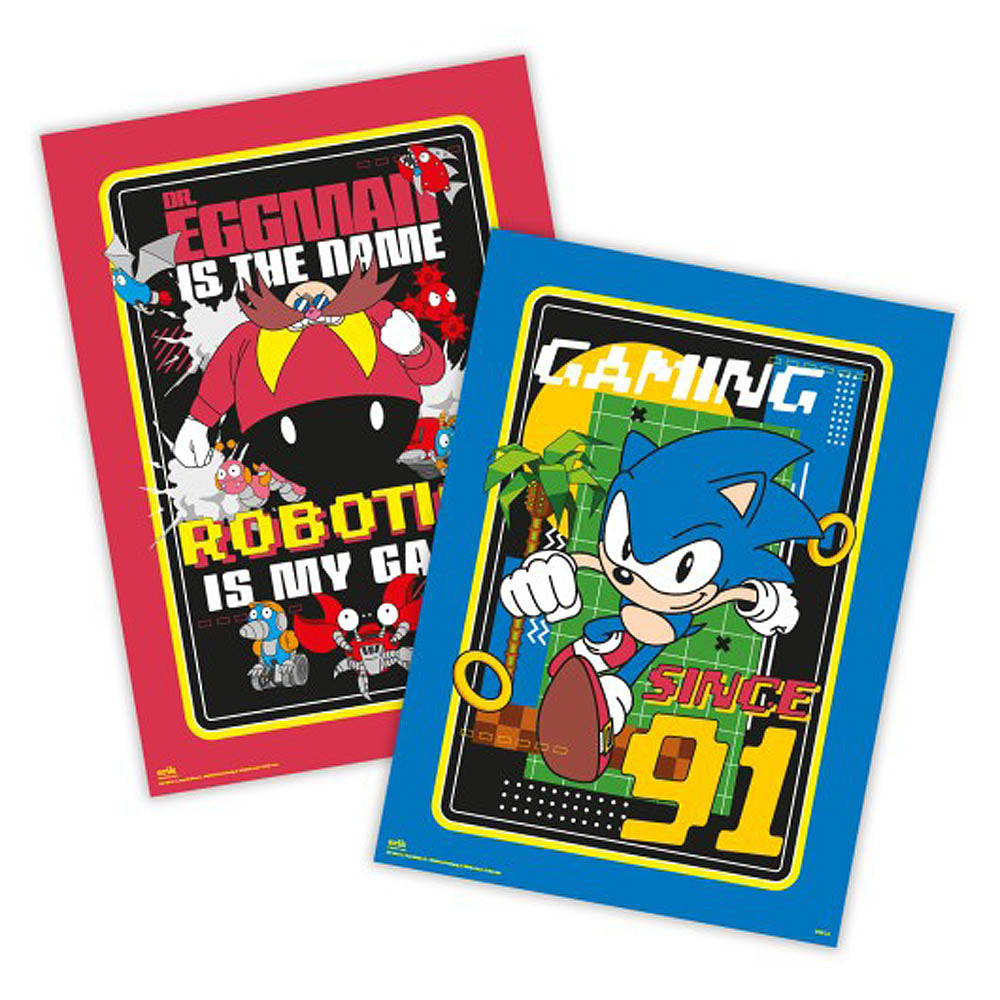 SONIC THE HEDGEHOG - (10月 新作発売 ) - SET MINIPOSTERS / 2枚セット