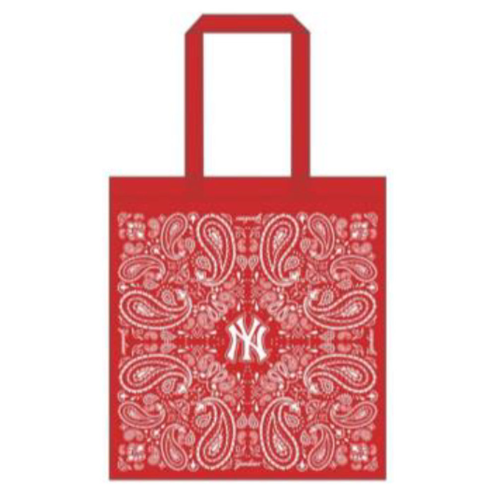 NEW YORK YANKEES（MLB） - ペイズリー柄トートバッグ / Red