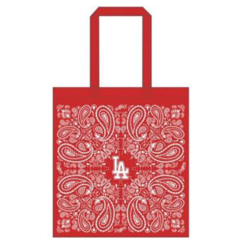 LOS ANGELES DODGERS（MLB） - ペイズリー柄トートバッグ / Red