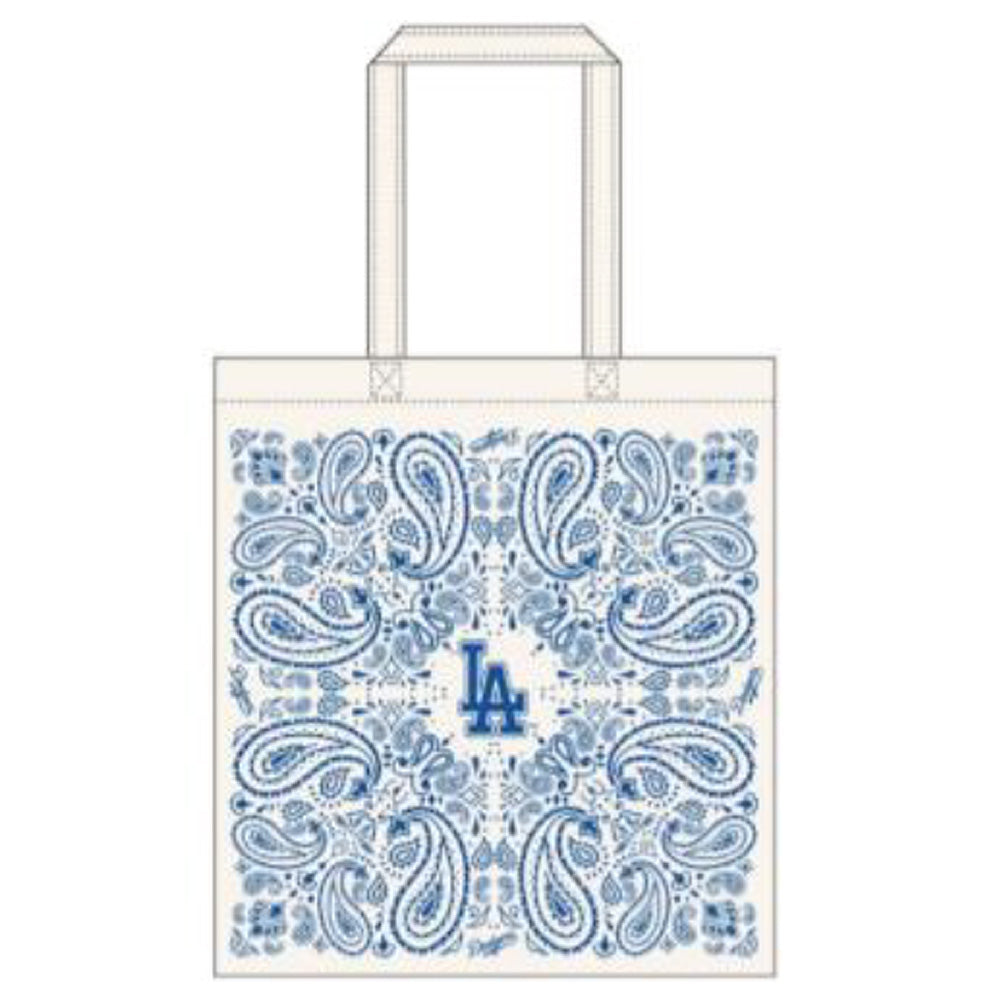 LOS ANGELES DODGERS（MLB） - ペイズリー柄トートバッグ / White