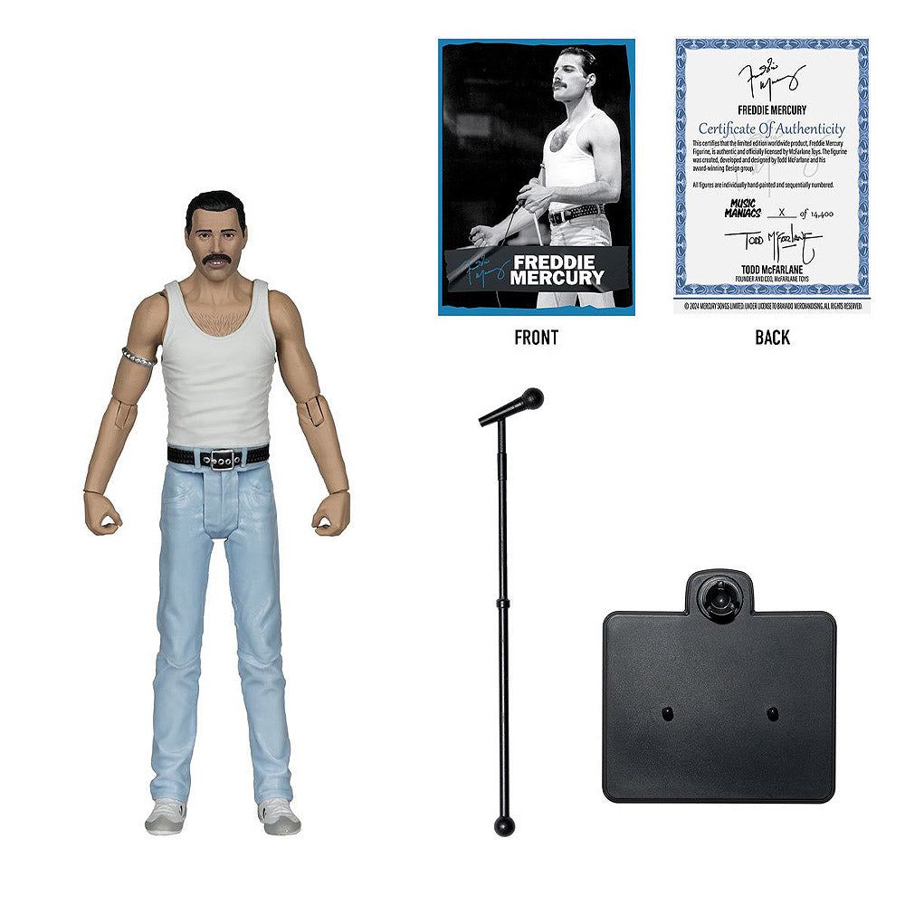 
                  
                    QUEEN クイーン (結成 55周年 ) - Freddie Mercury 6-Inch Scale Action Figure / フィギュア・人形
                  
                