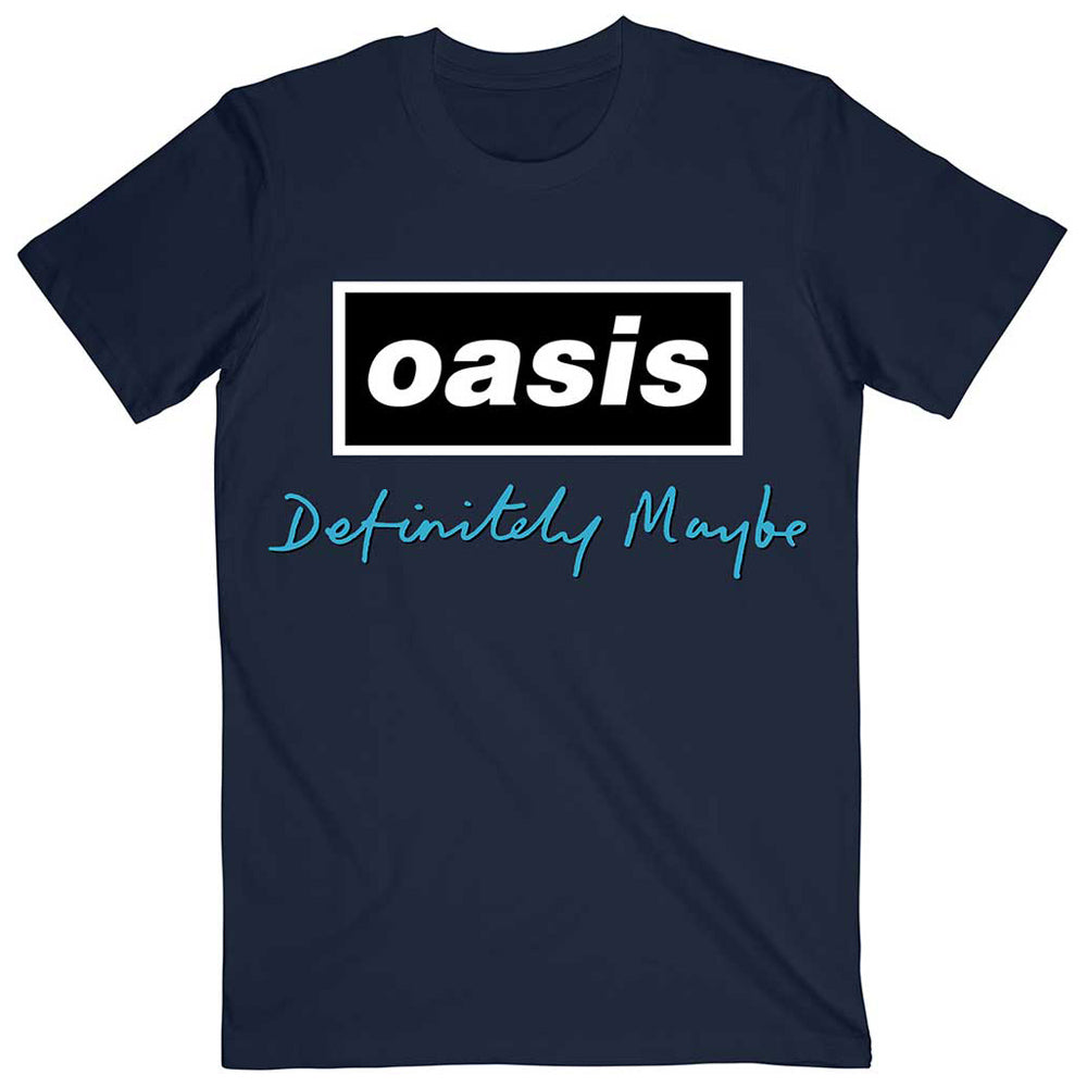 OASIS オアシス (再結成ツアー2025 ) Definitely Maybe Text Logo Tシャツ メンズ 公式 オフィシャル