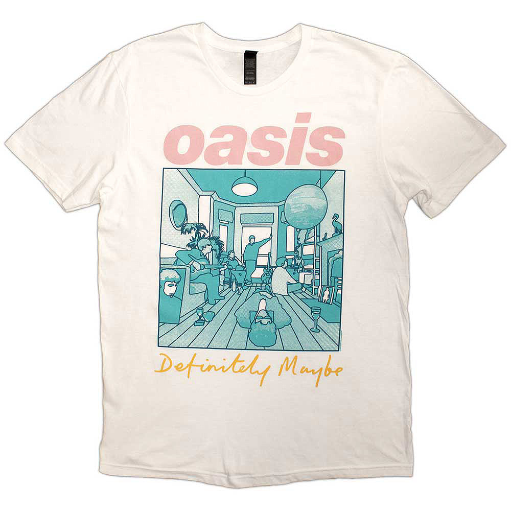 OASIS オアシス (2025 10月 来日 記念 ) - Definitely Maybe Illustration Colour / Tシャツ / メンズ 【公式 / オフィシャル】