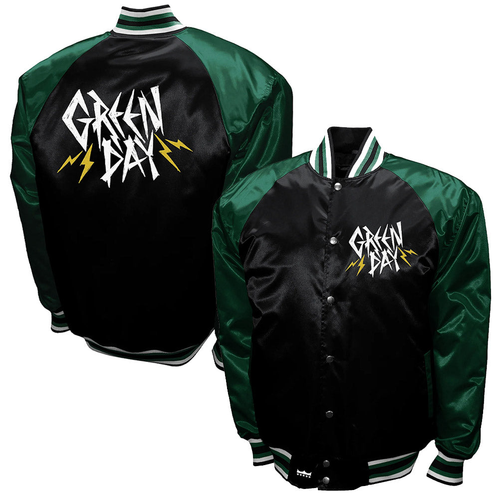 GREEN DAY グリーンデイ (2025年 2月 来日 ) - LOGO Satin Jacket / バックプリントあり / アウター / メンズ 【公式 / オフィシャル】