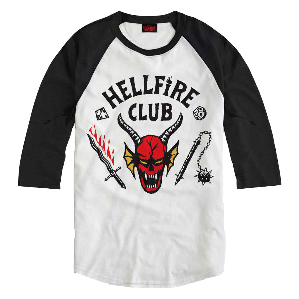 STRANGER THINGS ストレンジャー・シングス (シーズン5 撮影開始 ) - HELLFIRE CLUB ラグラン七分袖 / Tシャツ / メンズ 【公式 / オフィシャル】