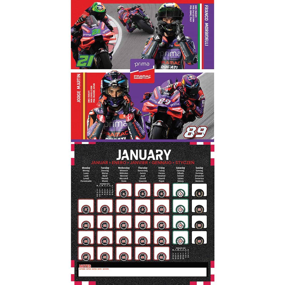 
                  
                    MOTO GP モトジーピー - CALENDAR 2025 / カレンダー・ダイアリー 【公式 / オフィシャル】
                  
                