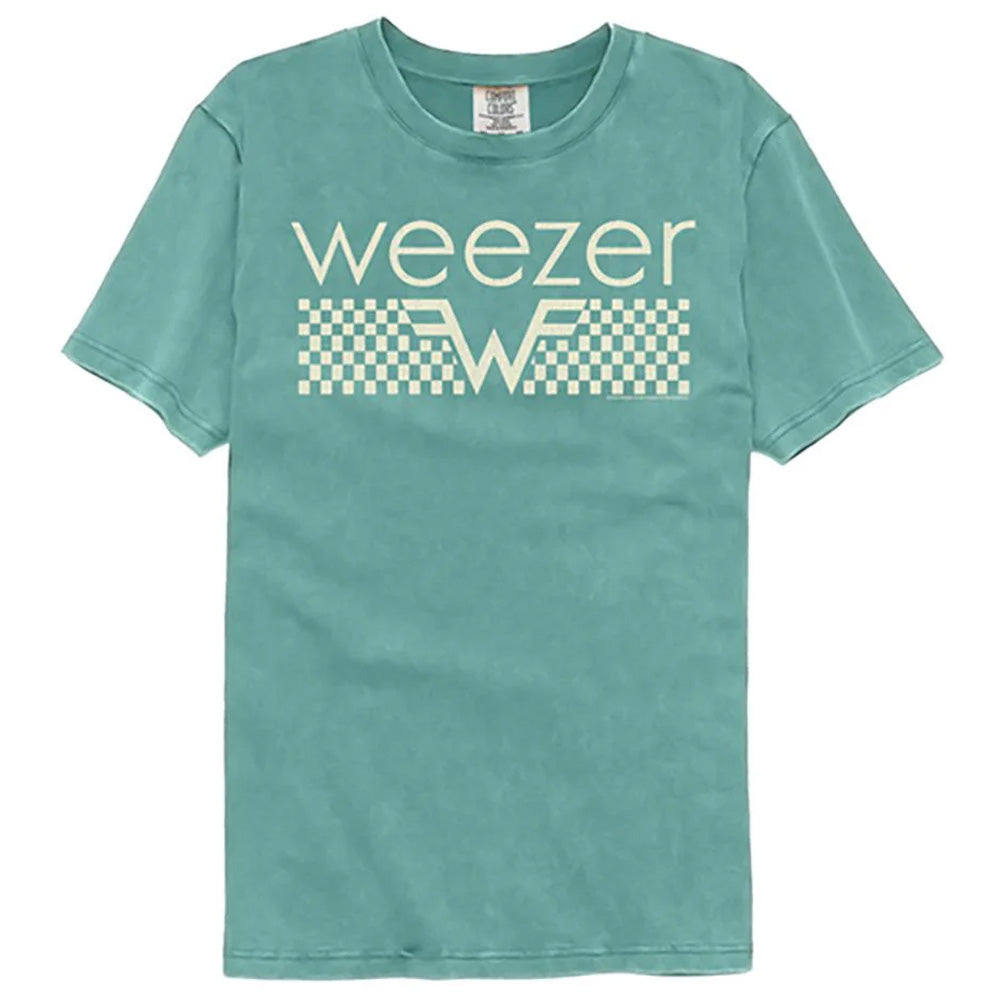 【予約商品】 WEEZER ウィーザー (2025年 1月 来日 ) - OFFWHITE CHECKERS / Tシャツ / メンズ 【公式 / オフィシャル】