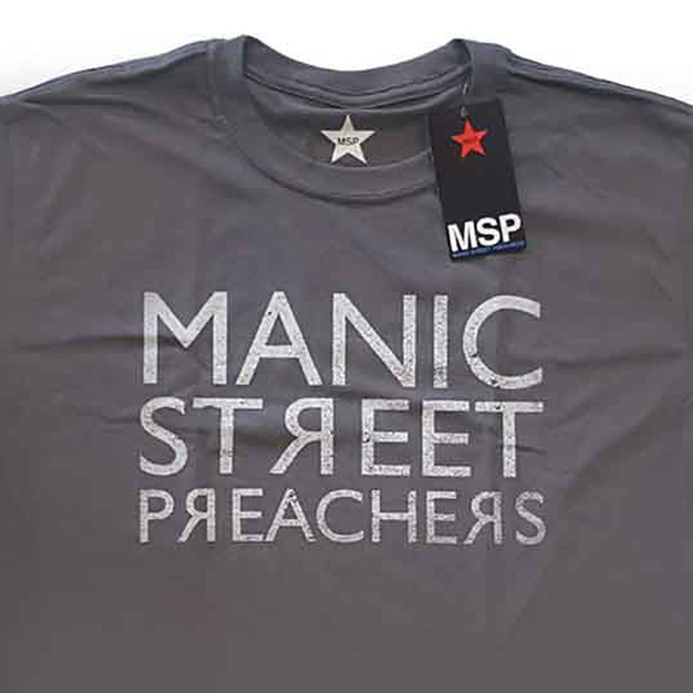 MANIC STREET PREACHERS マニックストリートプリーチャーズ (2025年 1月 来日 ) - Reversed Logo / Tシャツ / メンズ 【公式 / オフィシャル】