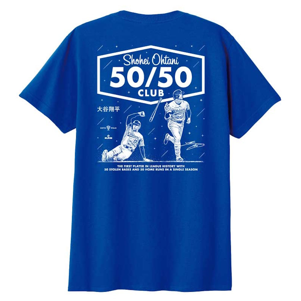 
                  
                    SHOHEI OHTANI 大谷翔平 - 50-50 club / RotoWear（ブランド） / バックプリントあり / Tシャツ / メンズ
                  
                