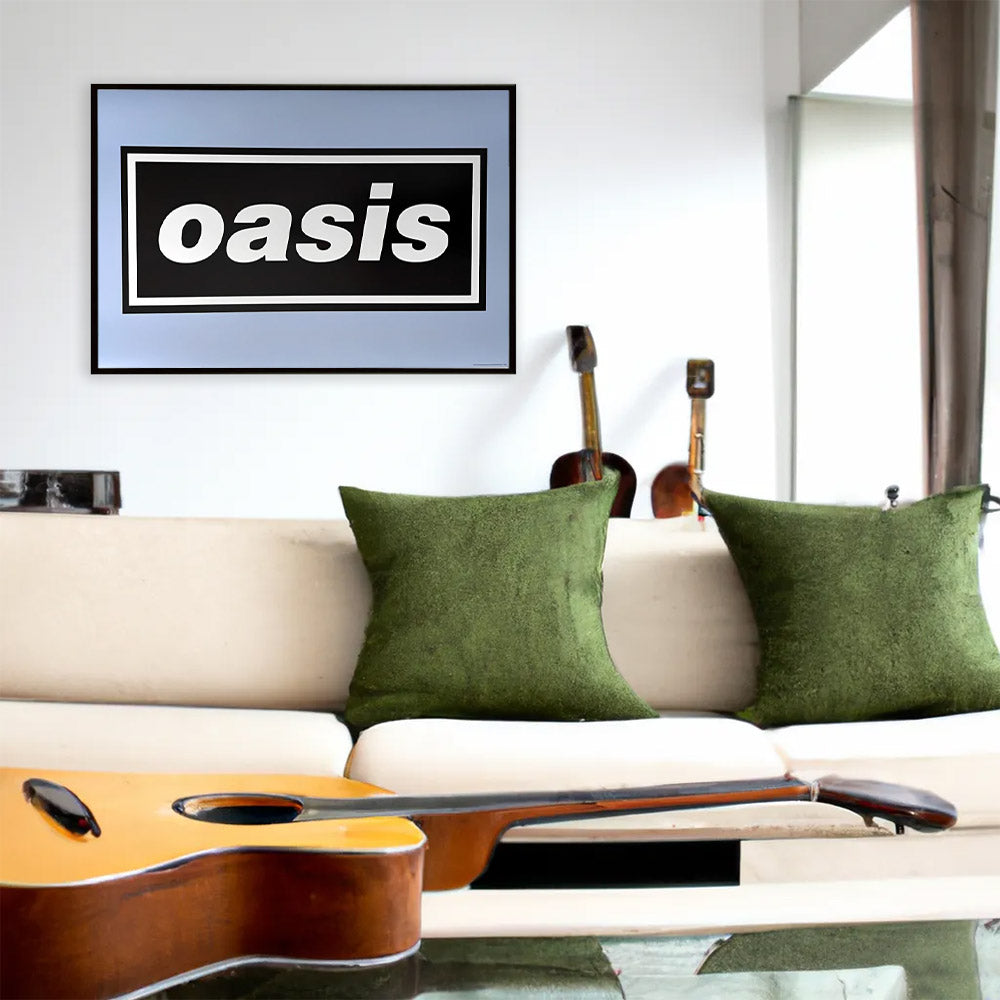 【予約商品】 OASIS オアシス (2025 10月 来日 記念 ) - LOGO ON BLUE / ポスター 【公式 / オフィシャル】