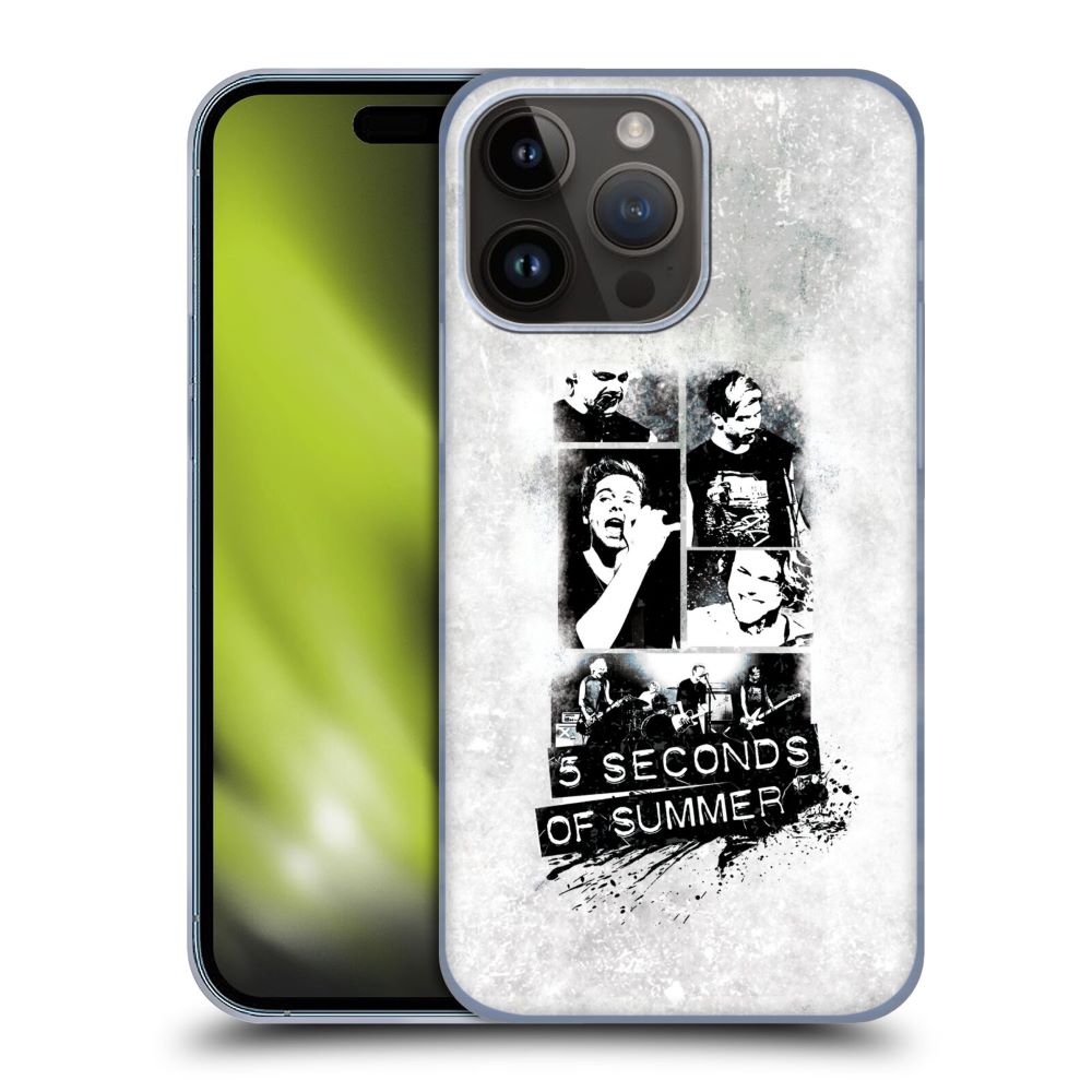 5 SECONDS OF SUMMER - roup Photo Montage / Band White ハード case