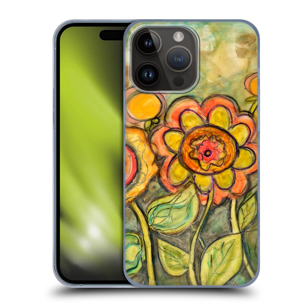 WYANNE - Orange and Yellow Flowers ハード case