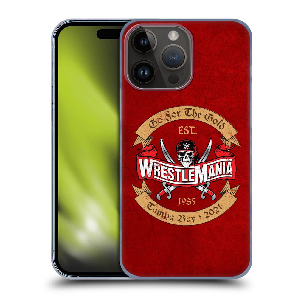 WWE - Wrestlemania 37 Logos Go For The Gold 2 ハード case