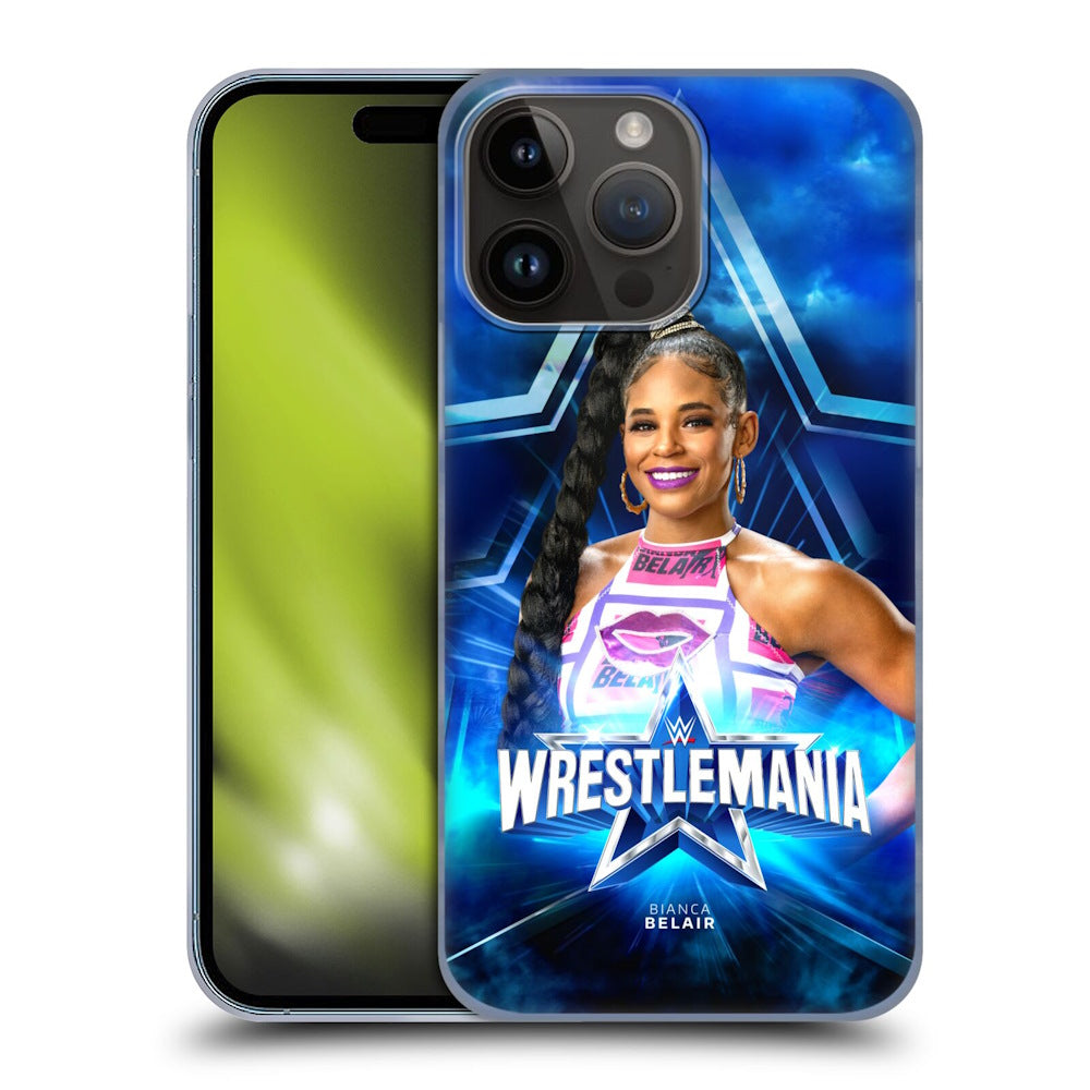 WWE ダブルダブルイー - Wrestlemania 38 Superstars Bianca Belair ハード case / Apple iPhoneケース 【公式 / オフィシャル】