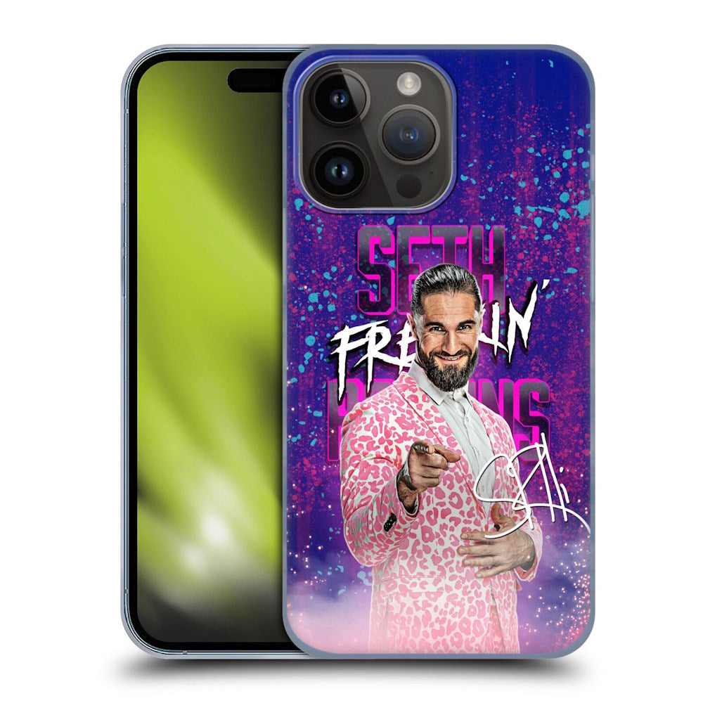 WWE ダブルダブルイー - Seth Rollins Seth Freakin' Rollins ハード case / Apple iPhoneケース 【公式 / オフィシャル】