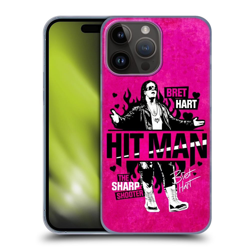 WWE ダブルダブルイー - Bret Hart Hitman ハード case / Apple iPhoneケース 【公式 / オフィシャル】