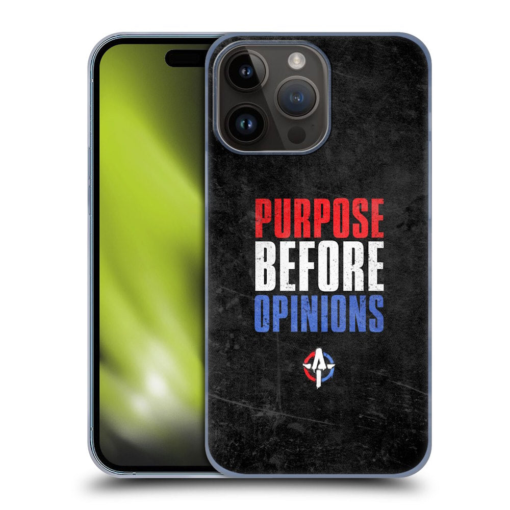 WWE ダブルダブルイー - Austin Theory Purpose Before Opinions ハード case / Apple iPhoneケース 【公式 / オフィシャル】