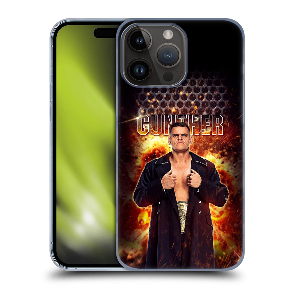 WWE ダブルダブルイー - Gunther Portrait ハード case / Apple iPhoneケース 【公式 / オフィシャル】