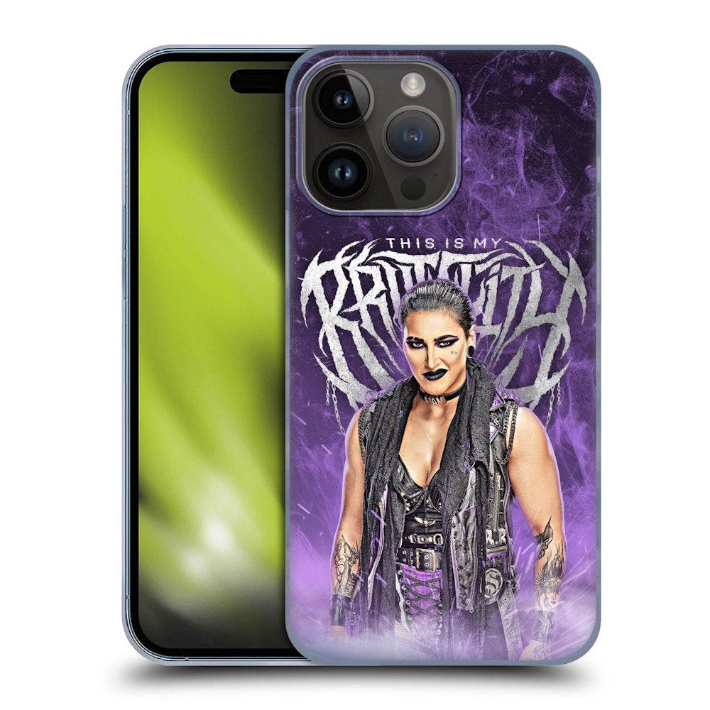 WWE ダブルダブルイー - Rhea Ripley This Is My Brutality ハード case / Apple iPhoneケース 【公式 / オフィシャル】