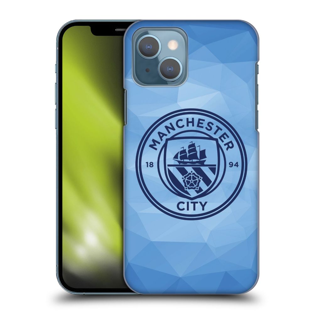 MANCHESTER CITY FC - Badge Geometric / Blue Obsidian Mono ハード case