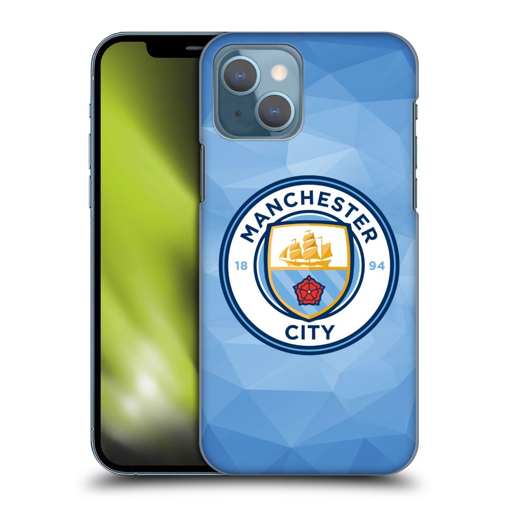 MANCHESTER CITY FC - Badge Geometric / Blue Full Colour ハード case