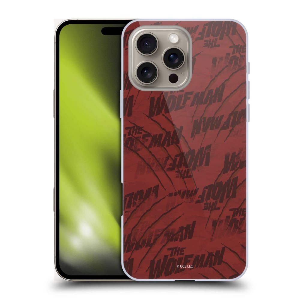 UNIVERSAL MONSTERS ユニバーサルモンスターズ - The Wolf Man / Pattern ハード case / Apple iPhoneケース 【公式 / オフィシャル】