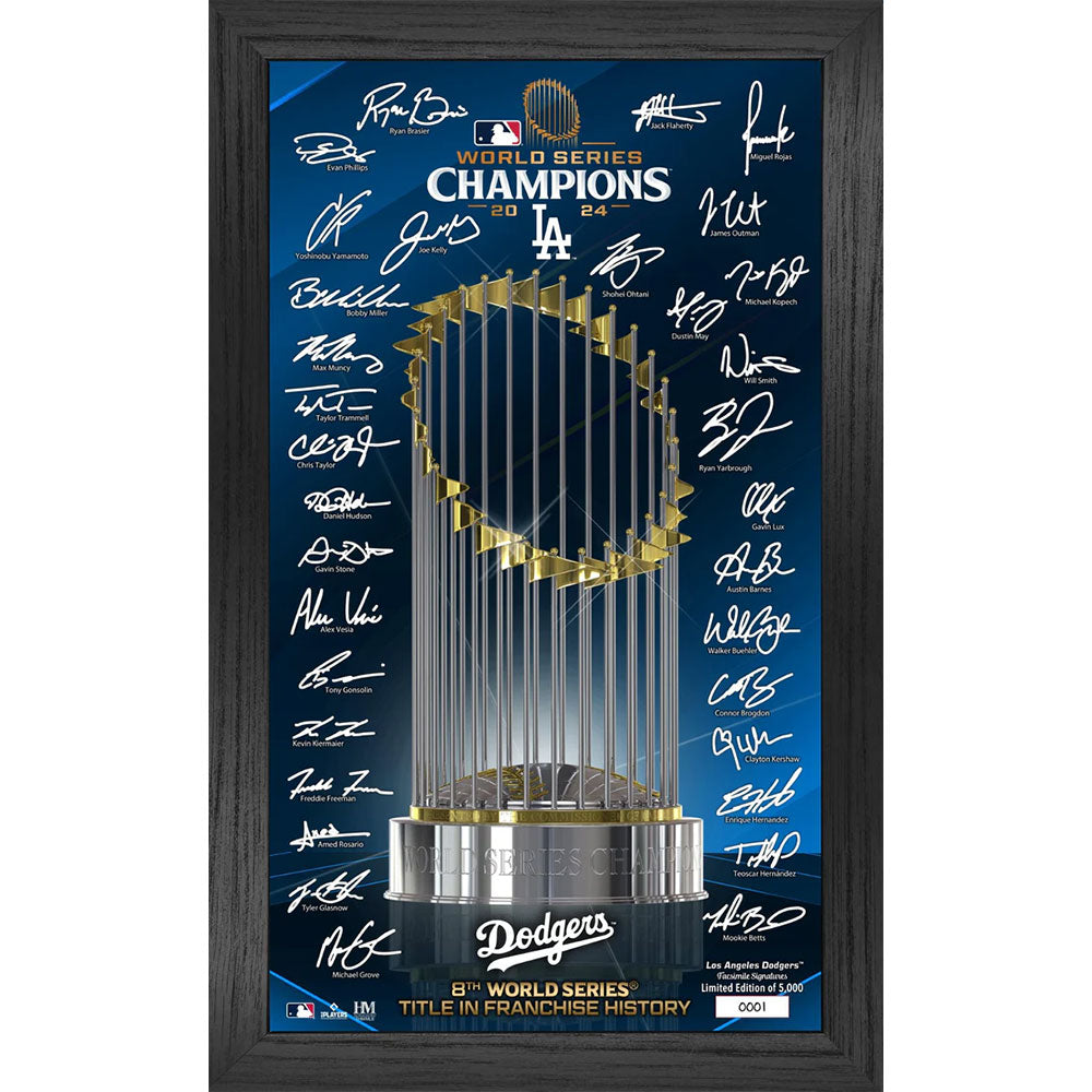 LOS ANGELES DODGERS（MLB） - 2024 World Series Champions Trophy Signature Frame / 世界限定5000枚