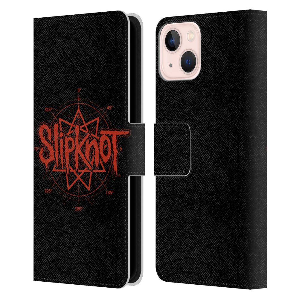 SLIPKNOT スリップノット (デビュー 25周年 ) - LOGO レザー手帳型 / Apple iPhoneケース 【公式 / オフィシャル】