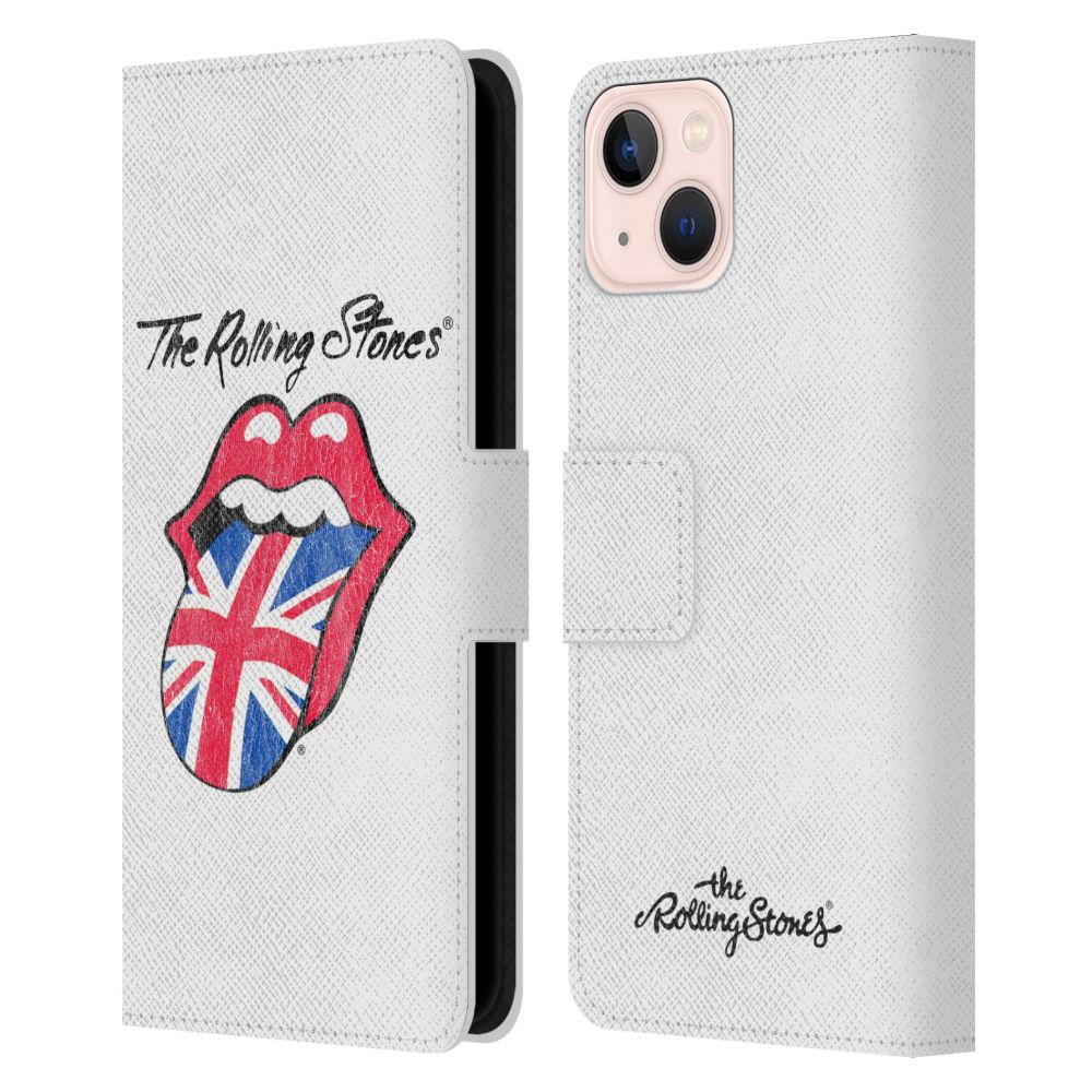 ROLLING STONES ローリングストーンズ (デビュー作 60周年 ) - UK Tongue レザー手帳型 / Apple iPhoneケース 【公式 / オフィシャル】