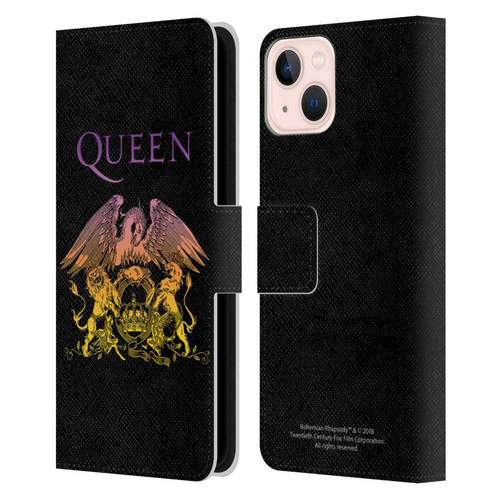 QUEEN クイーン - Logo Crest レザー手帳型 / Apple iPhoneケース 【公式 / オフィシャル】