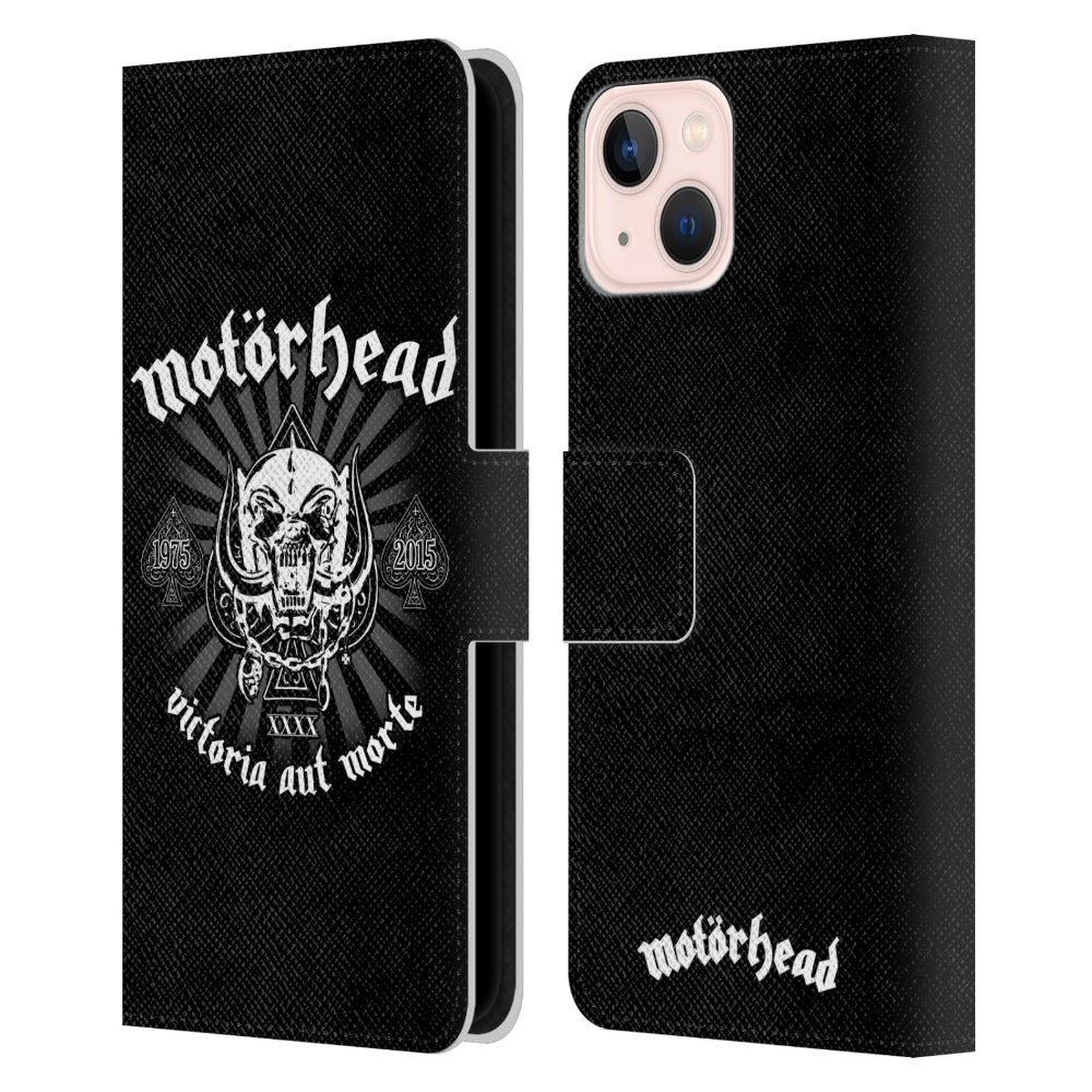 MOTORHEAD モーターヘッド - Victoria Aut Morte レザー手帳型 / Apple iPhoneケース 【公式 / オフィシャル】