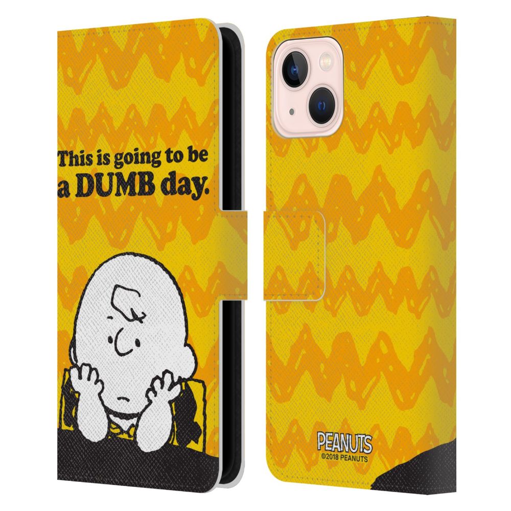 PEANUTS スヌーピー - Dumb Day レザー手帳型 / Apple iPhoneケース 【公式 / オフィシャル】