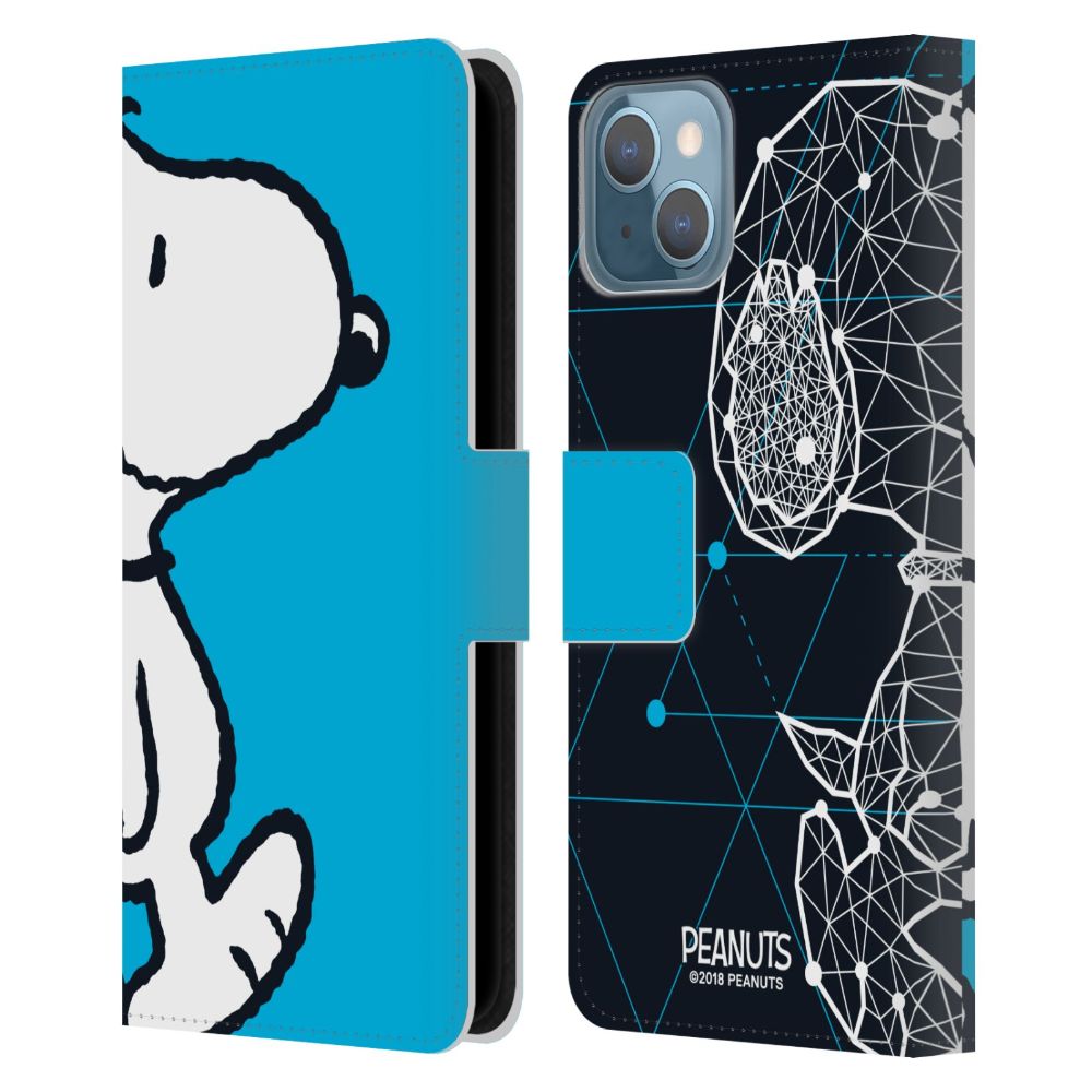 PEANUTS スヌーピー - Snoopy Geometric レザー手帳型 / Apple iPhoneケース 【公式 / オフィシャル】