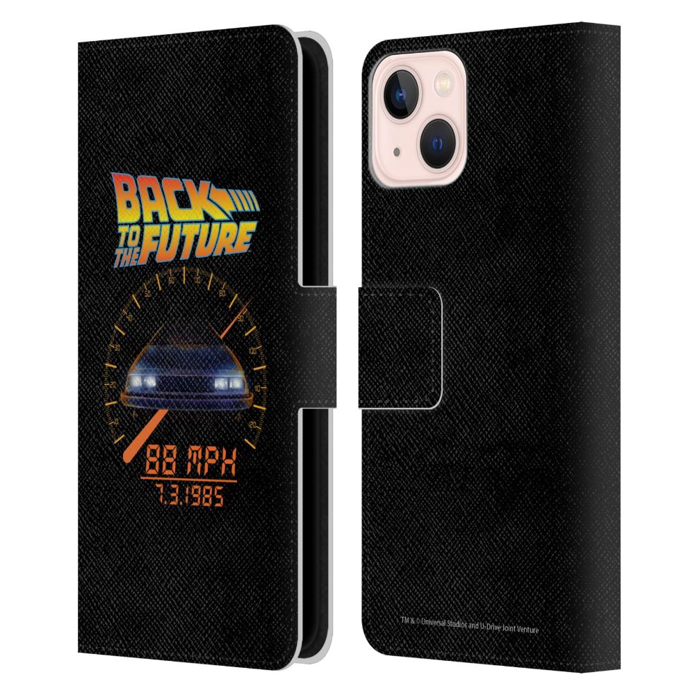 BACK TO THE FUTURE バックトゥザフューチャー (「BTTF2」 35周年 ) - 88 MPH レザー手帳型 / Apple iPhoneケース 【公式 / オフィシャル】