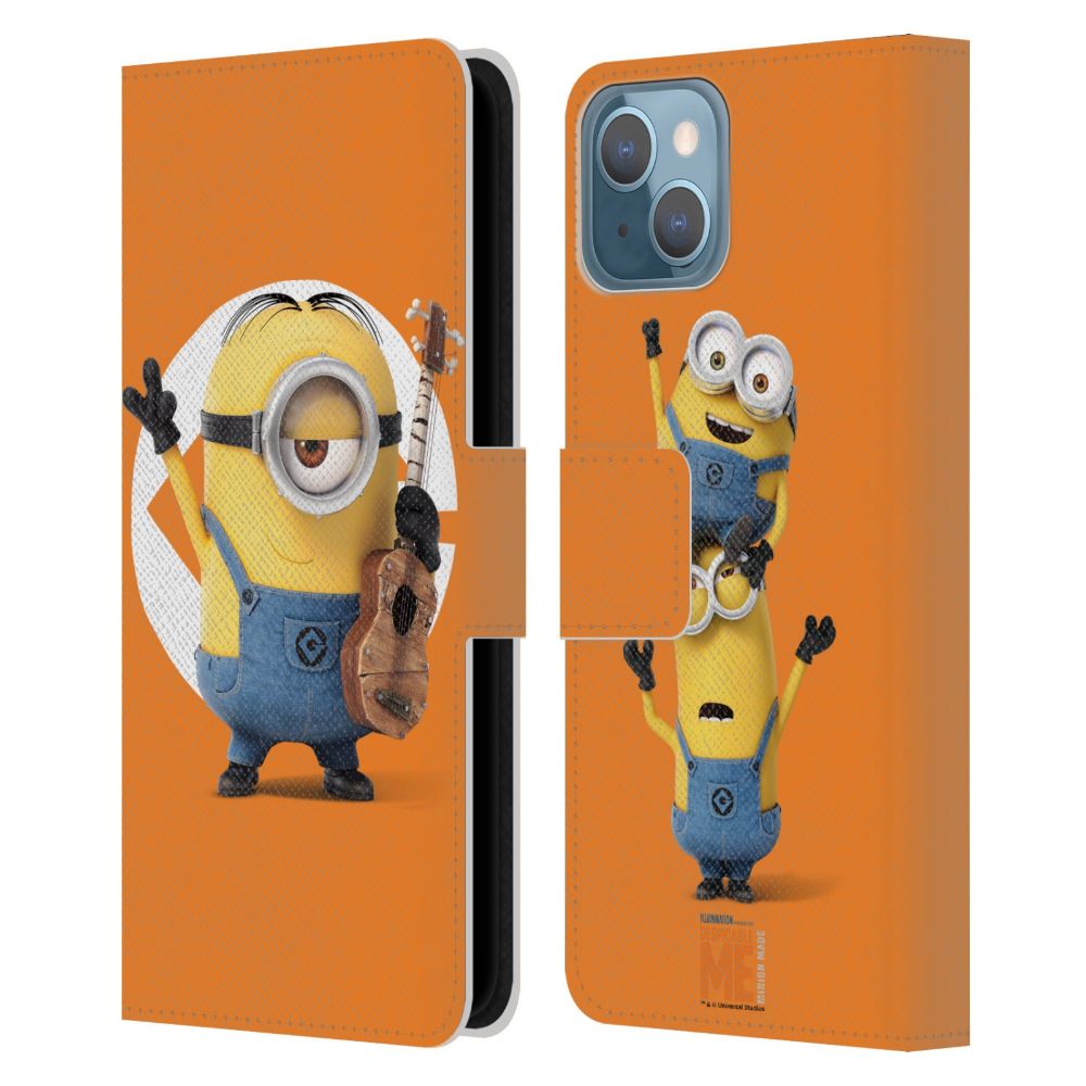 MINIONS ミニオンズ - Despicable Me / Stuart レザー手帳型 / Apple iPhoneケース 【公式 / オフィシャル】