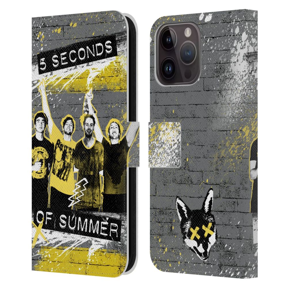 5 SECONDS OF SUMMER - Posters / Splatter レザー手帳型