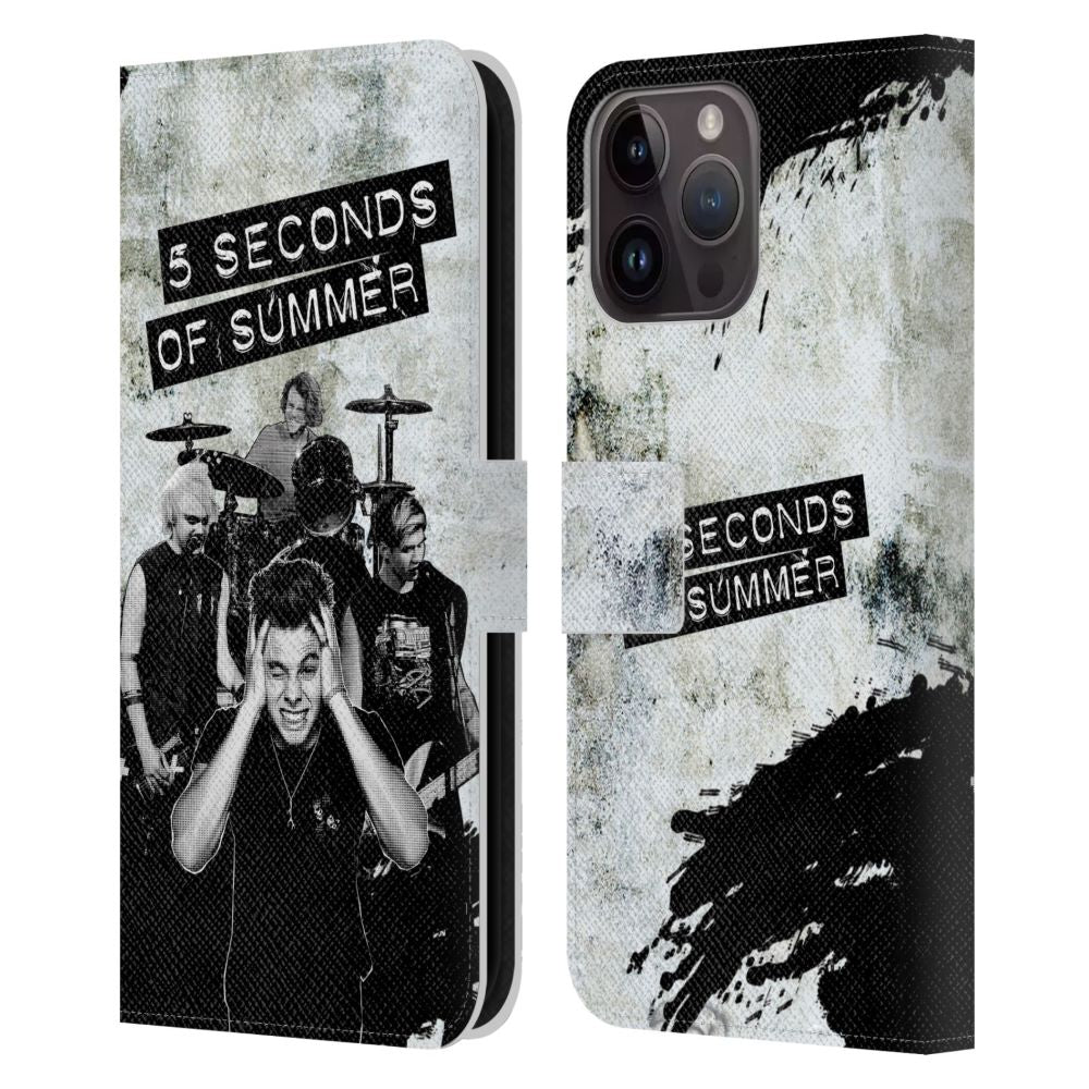 5 SECONDS OF SUMMER - Group Photo Montage / Loud Gray レザー手帳型