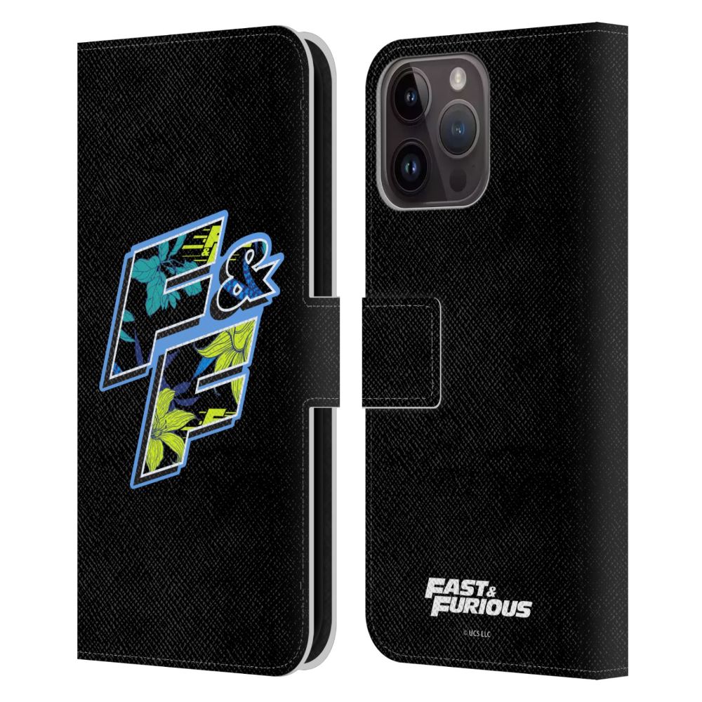 FAST & FURIOUS ワイルド・スピード - Tropical Logo / Floral レザー手帳型 / Apple iPhoneケース 【公式 / オフィシャル】