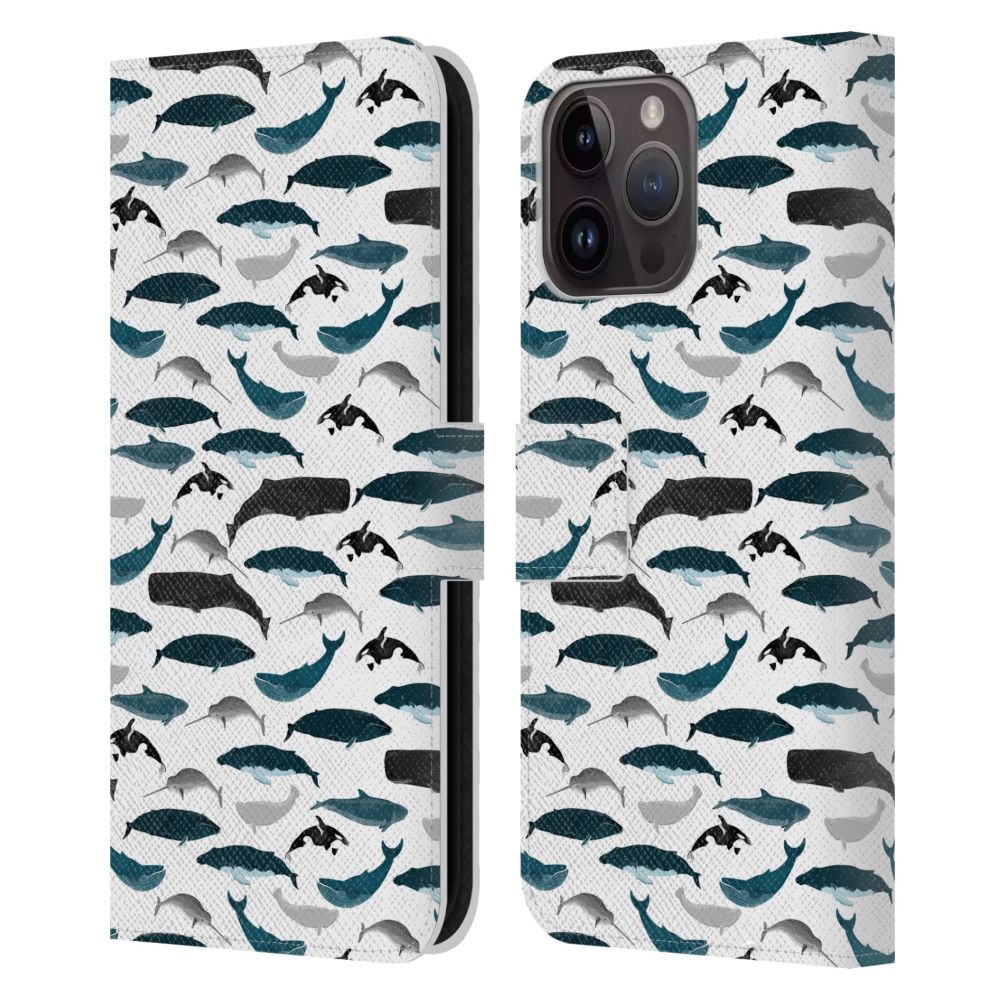 ANDREA LAUREN DESIGN -Sea Animals / Whales レザー手帳型