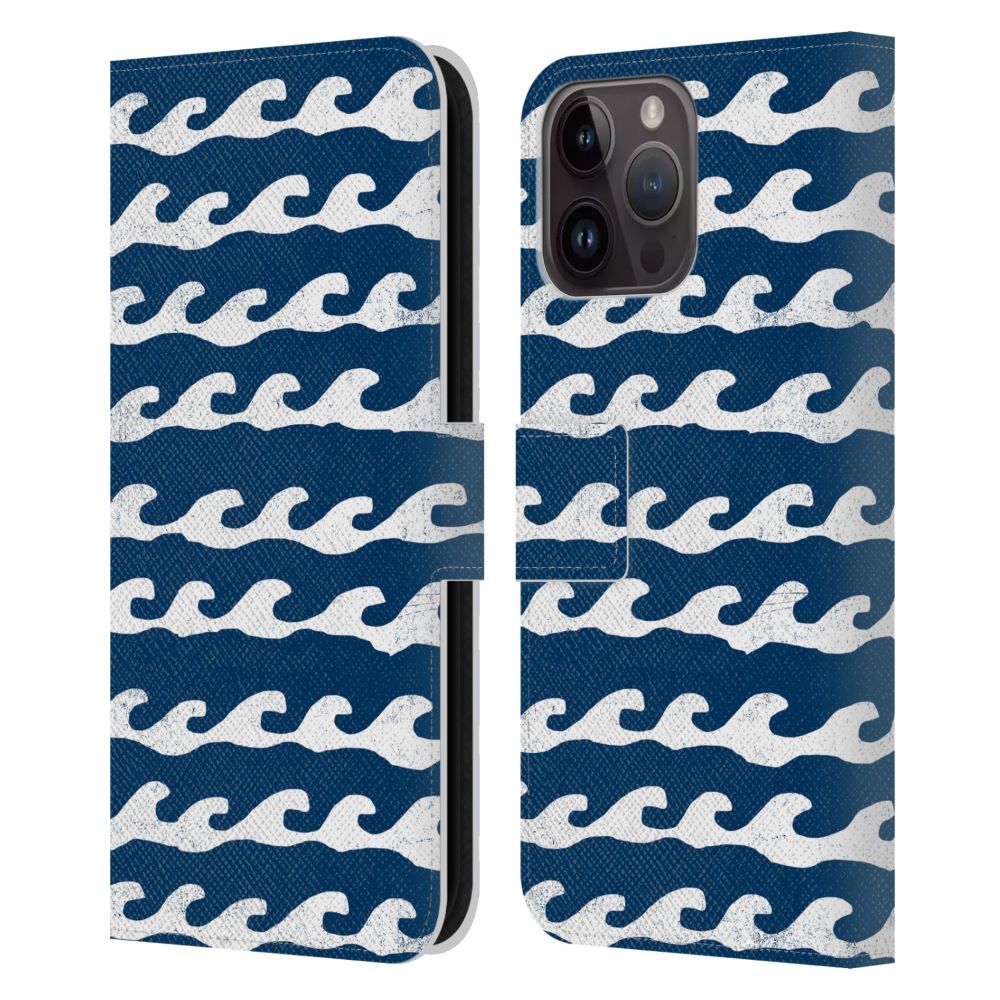 ANDREA LAUREN DESIGN -Sea Animals / Blue Waves レザー手帳型