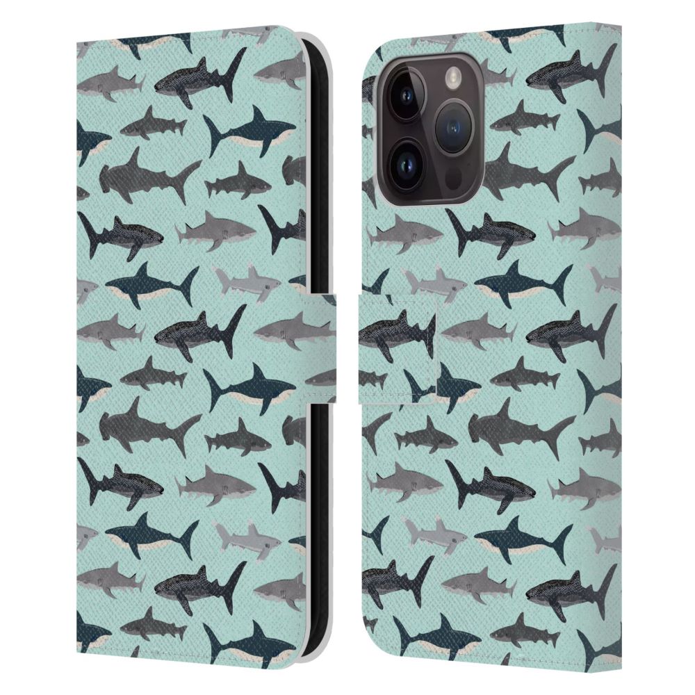 ANDREA LAUREN DESIGN -Sea Animals / Sharks レザー手帳型