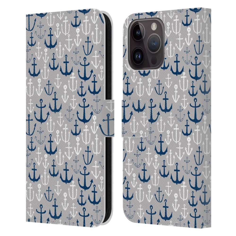 ANDREA LAUREN DESIGN -Sea Animals / Anchors レザー手帳型 / Apple iPhoneケース 【公式 / オフィシャル】