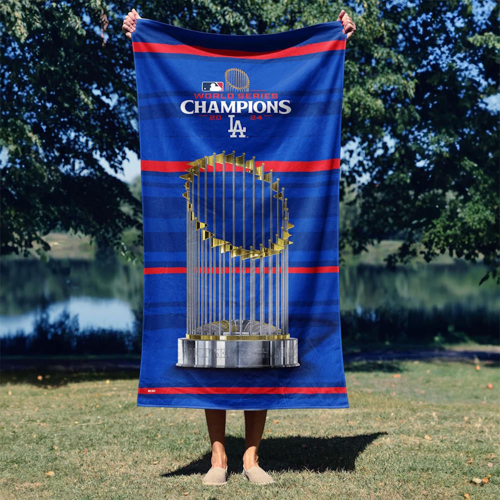 LOS ANGELES DODGERS（MLB）- 2024 MLB World Series Champs Beach Towel 30X60 Inches / タオル 【公式 / オフィシャル】