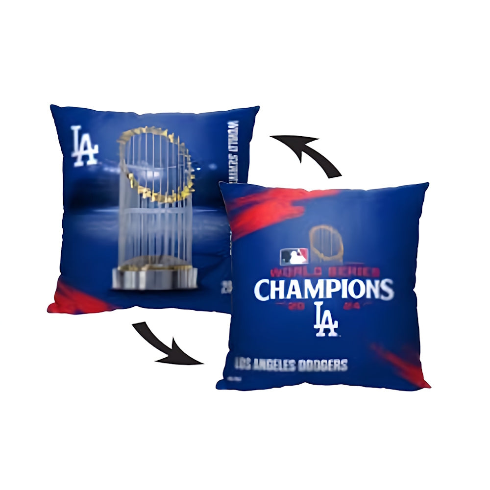 LOS ANGELES DODGERS（MLB） - 2024 MLB World Series Champs Champs DOUBLE SIDED PILLOW 18X18 Inches