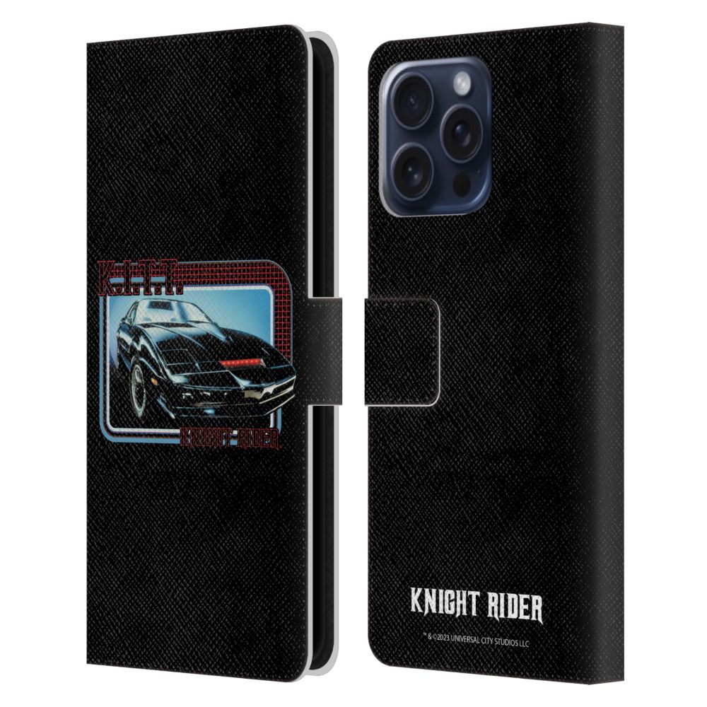 KNIGHT RIDER ナイトライダー - Core Graphics / Kitt Car レザー手帳型 / Apple iPhoneケース 【公式 / オフィシャル】