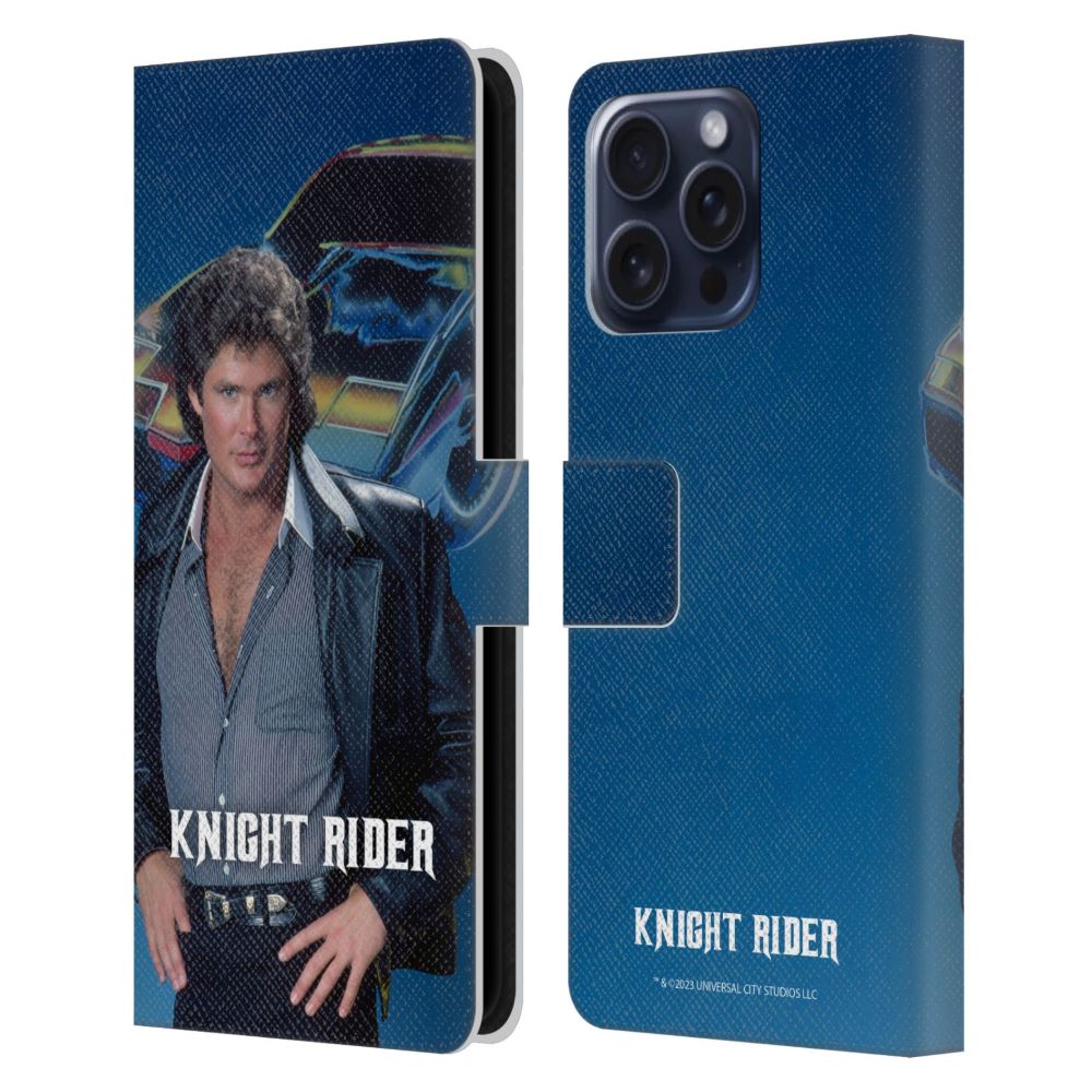 KNIGHT RIDER ナイトライダー - Core Graphics / Michael Car Poster レザー手帳型 / Apple iPhoneケース 【公式 / オフィシャル】