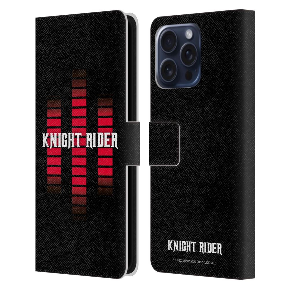 KNIGHT RIDER ナイトライダー - Core Graphics / Control Panel Logo レザー手帳型 / Apple iPhoneケース 【公式 / オフィシャル】