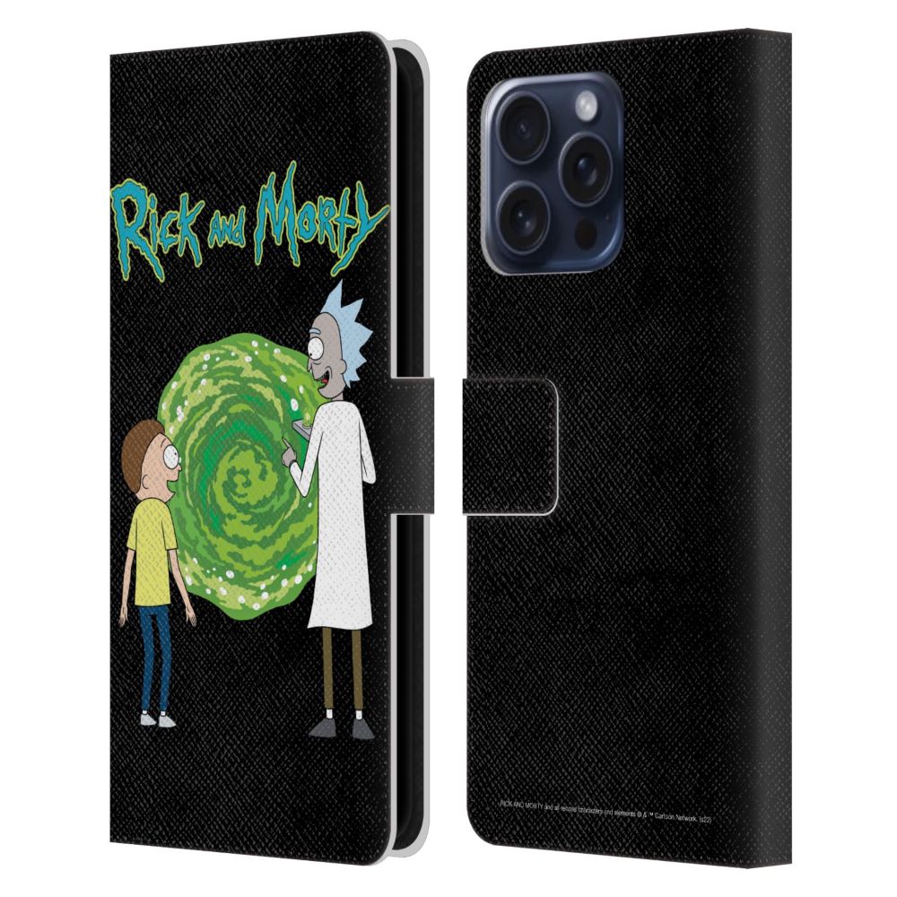 RICK AND MORTY リックアンドモーティ - Season 5 Graphics / Character Art レザー手帳型 / Apple iPhoneケース 【公式 / オフィシャル】